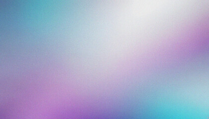 White, Purple, Grey, Cyan noisy texture glowing color gradient. Bold grainy gradient with vibrant grainy wave patterns