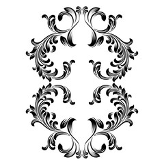 Damask Graphic Ornament Floral Design