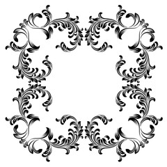 Damask Graphic Ornament Floral Design