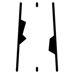 Road Crack Vector Icons