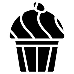 Easter Cupcake Vector Icons