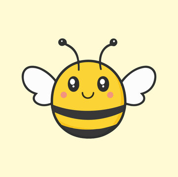 recommend clip art: Cute bee cartoon mascot illustration