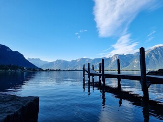 View of Lake Geneva from Chateau de Chillon