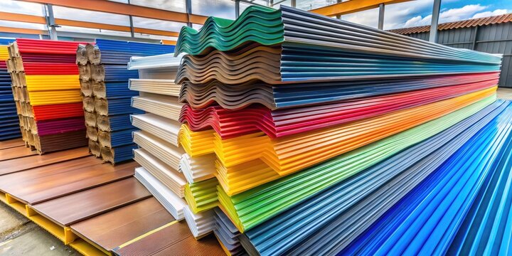 High-quality polyvinyl chloride sheets stacked neatly, showcasing versatility in construction and design