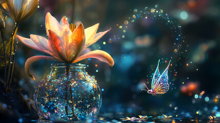 flower in water