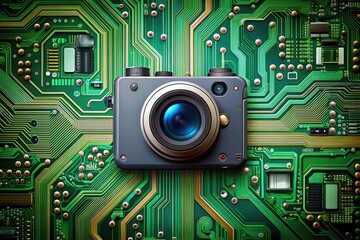 Fototapeta premium High-Quality Vector Circuit Board Design for Technology and Electronics Backgrounds and Illustrations