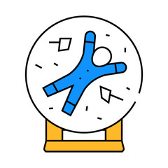 throwing knives line icon vector. throwing knives sign. isolated symbol illustration