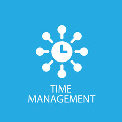 Time management logo concept icon vector image