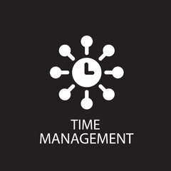 Time management logo concept icon vector image