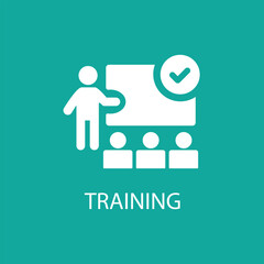 Training icon flat design vector image