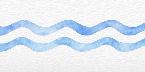 Obraz premium A flowing blue watercolor paint splash on a textured white background.