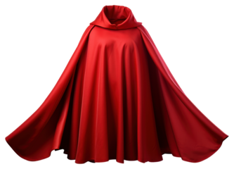 PNG Suoerhero red cape dress gown white background.