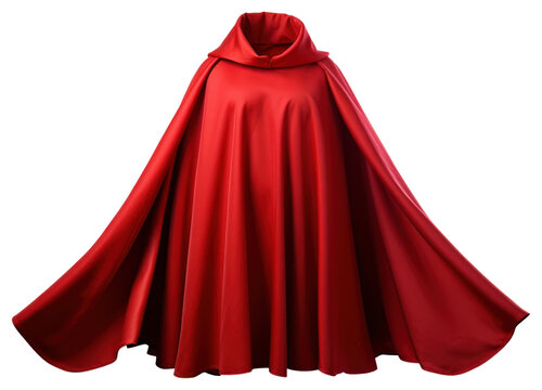 PNG Suoerhero red cape dress gown white background.