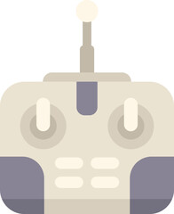 Drone remote control device with antenna sending radio waves for remote control operation