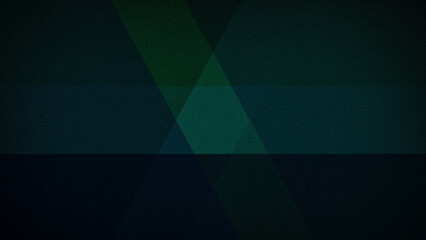 Obraz premium A deep geometric gradient combining dark shades of green and blue, enhanced by a grainy texture. Ideal for 4K backgrounds, banners, and sleek modern designs