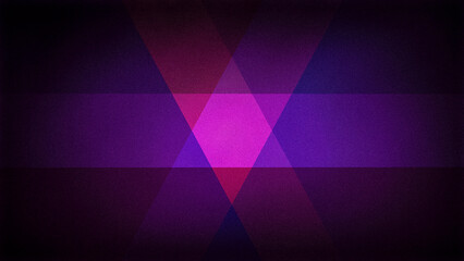 A vibrant geometric abstract background blending shades of purple, magenta, and deep red, featuring intersecting shapes and a grainy texture, perfect for wallpapers and banners