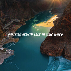Pakistan Blue sea mountain 