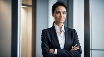 confident business leader showcasing professionalism in an elegant setting