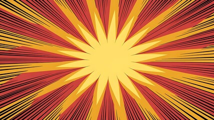 Obraz premium Abstract Comic Explosion Graphic Perfect for Bold Background Designs