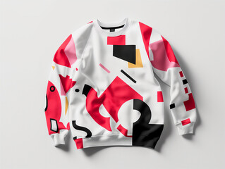 Fototapeta premium Minimalist Style Statement: Sweater Mockup with Bold Typography
