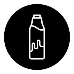 Milk Bottle Vector Icons