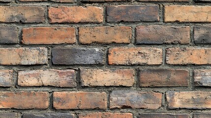 Textured Brick Wall with Earthy Tones