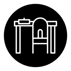 School Desk Vector Icons