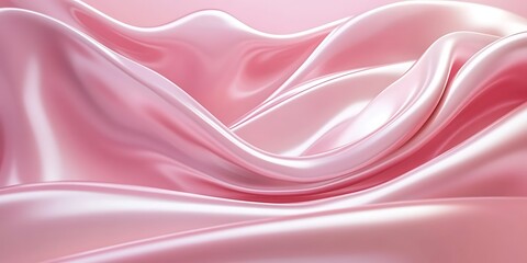Obraz premium Soft, flowing pink fabric creating a serene atmosphere.