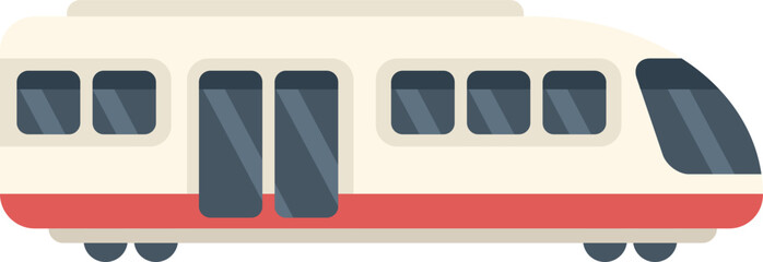 This is a modern high speed tram train public transport icon © anatolir