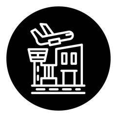 Airport Building Vector Icons