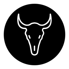 Bull Skull Vector Icons