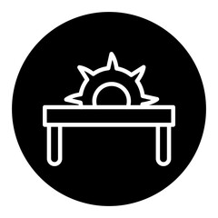 Table Saw Vector Icons