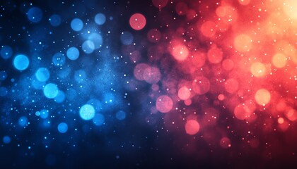 Event celebration background featuring blue and red colors, with a central copy space for adding birthday or party text