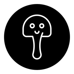 Spring Mushroom Vector Icons