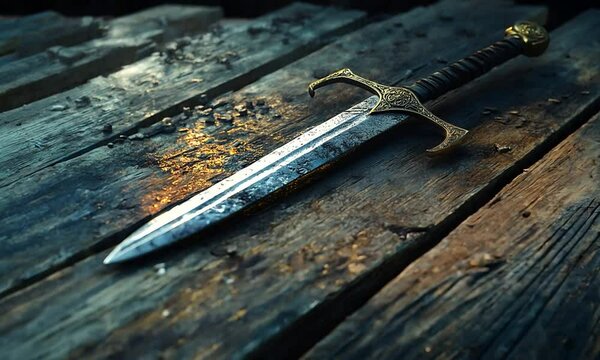 Sword steel letter opener
