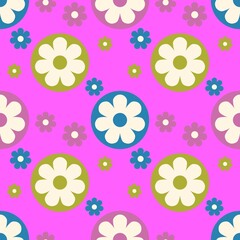 seamless pattern with flowers