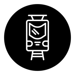 Tramcar Vector Icons