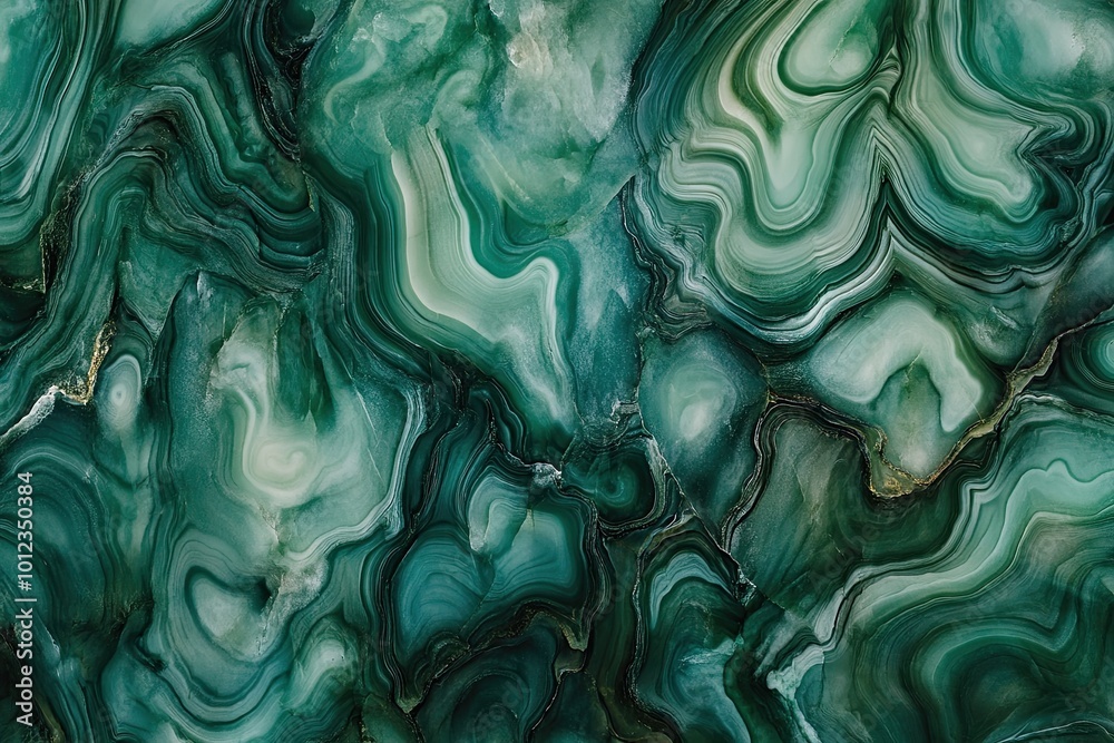Poster Luxurious Jade Texture With Intricate Swirling Patterns Captured in Stunning Detail