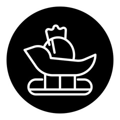 Sleigh Vector Icons