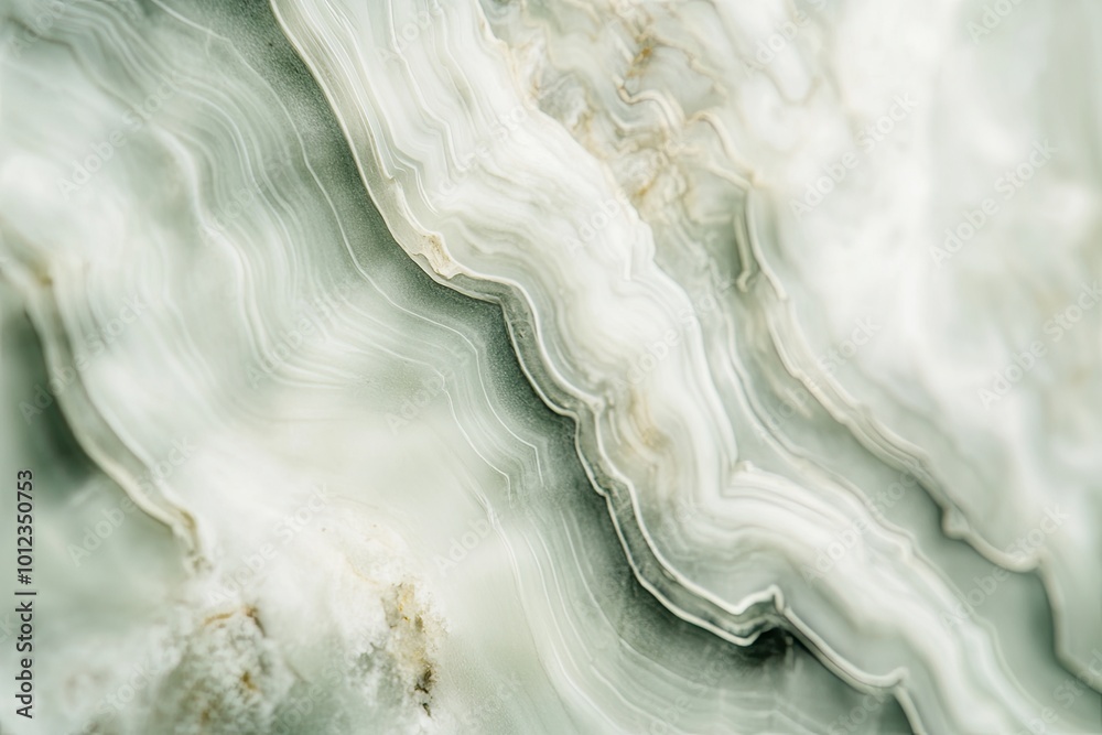 Poster Luxurious Jade Texture With Intricate Swirling Patterns and Subtle Tonal Variations