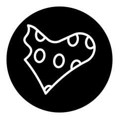 Obraz premium Heart shaped Cookie Vector Icons