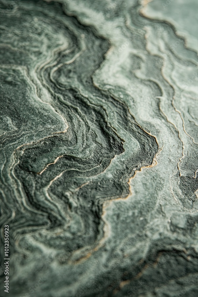 Poster Jade stone texture with intricate swirling patterns and subtle tonal variations