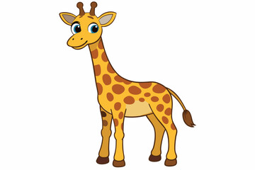 Fototapeta premium Animal Giraffe Sublimation Designs - Vector, Cartoon, Clipart, Line Art for Graphics & Print, Animal giraffe sublimation, vector, cartoon, and clipart for digital graphics and print use