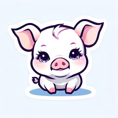 Fototapeta premium chibi pig