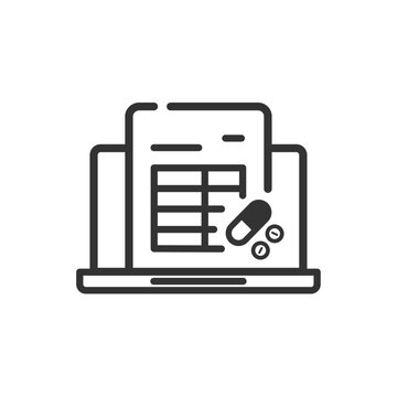 recommend clip art: e-Taxで確定申告に必要な医療費控除を入力するベクターアイコン