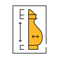jug drawing line icon vector. jug drawing sign. isolated symbol illustration