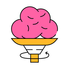 turning pottery equipment line icon vector. turning pottery equipment sign. isolated symbol illustration