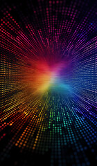 Rainbow digital networking, internet, cyber and business background