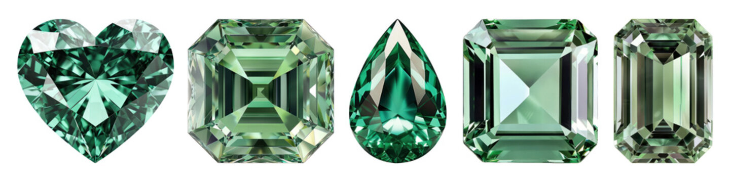 diamond png cut out element set
