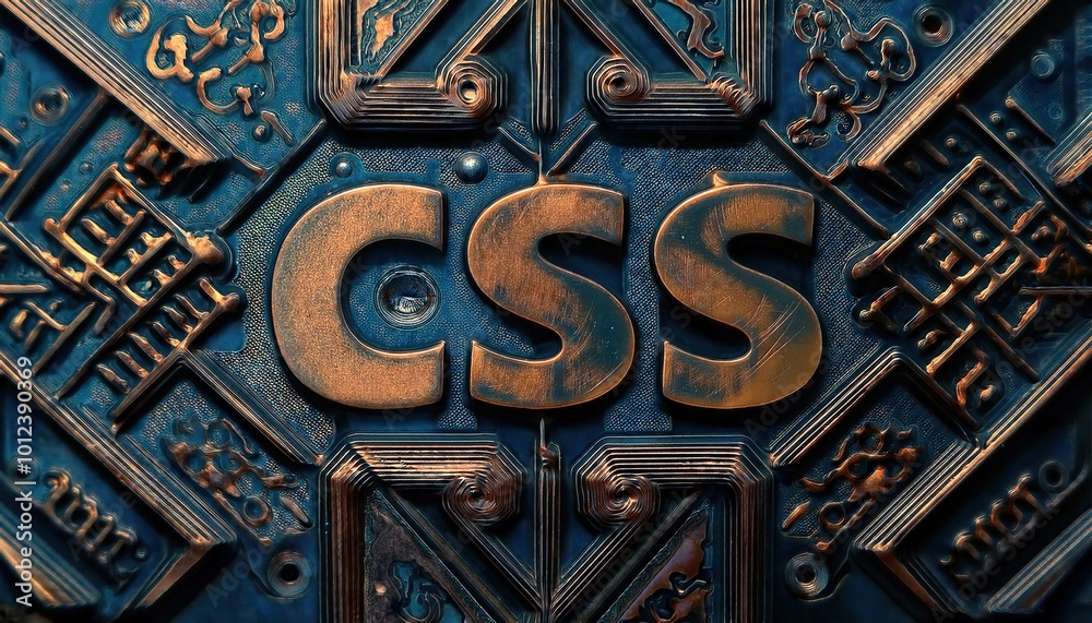 Poster creative css design with textured background
